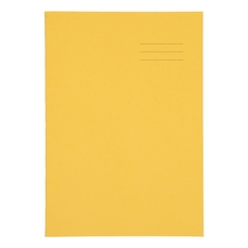 A4+ Exercise Book 80 Page, 10mm Squared, Yellow - Pack of 50